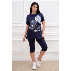Костюм женский 102 (Темно-синий)