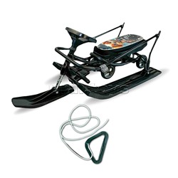 Игрушка Снегокат детский 109 "Wheel" c П-образным толкателем и колесной базой (Песик тракторист)