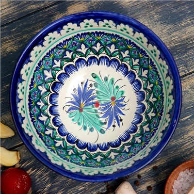 Бульонница узбекская Риштанская Керамика «Орнамент», 650 мл, d=15.5 см, МИКС