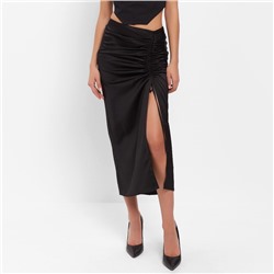 Юбка миди на кулиске женская MIST: Classic Collection размер 46, чёрная