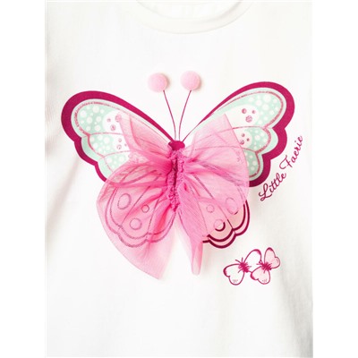 Комплект детский трикотажный для девочек: джемпер (футболка), юбка-шорты