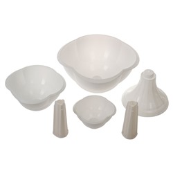 Клумба пластиковая, 3 яруса, d=27–40–55 см, высота бортика 90 см, белая, «Водопад»