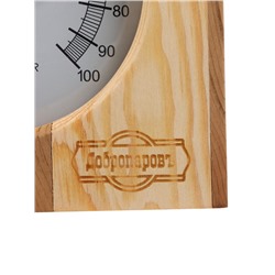 Термометр - гигрометр для бани и сауны «Вертикальный», деревянный, «Добропаровъ»