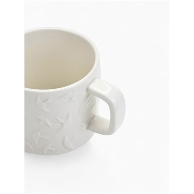 Кружка чайная керамическая «Ласточки», 260 мл, ручная работа