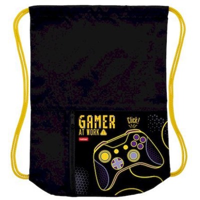 Сумка для сменной обуви 34х41 см "Gamer" с карманом на молнии 2 отделения (073230) 24052 Хатбер