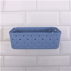Органайзер настенный, 1 секция, с клеевыми крючками, 21.5×11.5×7.5 см, МИКС