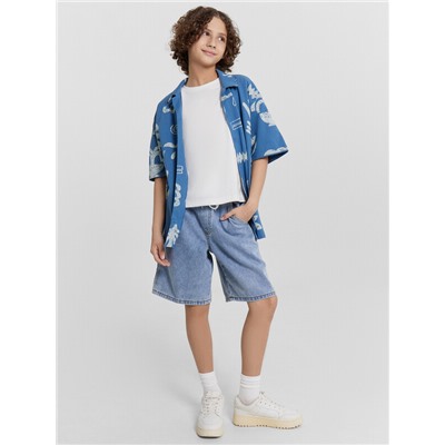 ШОРТЫ ДЖИНСОВЫЕ ДЛЯ МАЛЬЧИКОВ 2025-1DTB802-1