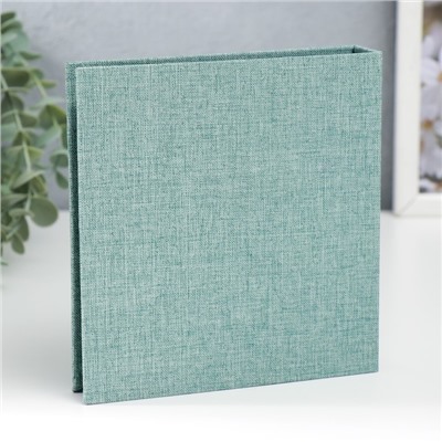 Фотоальбом на 100 фото 13.2×8.5 см «Бирюза», альбом для мини камер, текстиль, 3×15×14.5 см