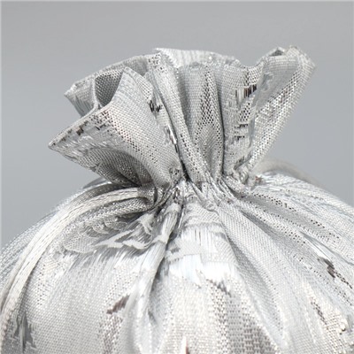 Мешочек подарочный парча «Новогодний лес», 16×24 см