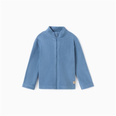 Джемпер флисовый детский MINAKU, серо-голубой, рост 116 см