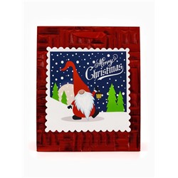 Набор подарочных пакетов 2 шт., металлизированные «Новый год», 25×30.5×12.5 см