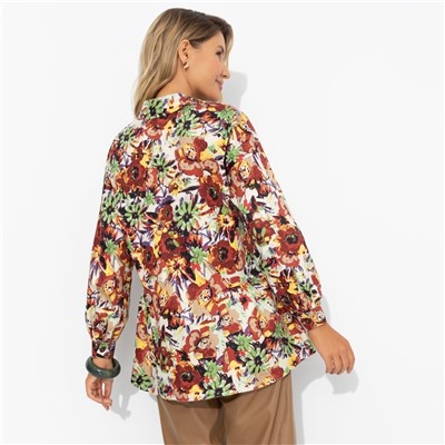 Рубашка из плотного хлопка, Эстетика во всем (цветочная)