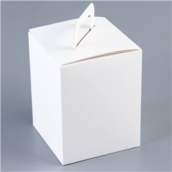 Коробка складная подарочная, новогодняя упаковка, 14×14×18