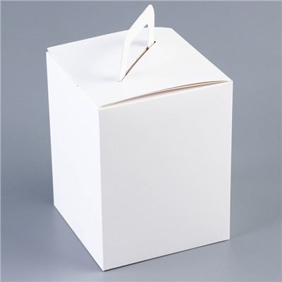 Коробка складная подарочная, новогодняя упаковка, 14×14×18