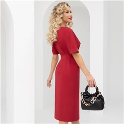 Платье, Я онлайн (рэд, с поясом)