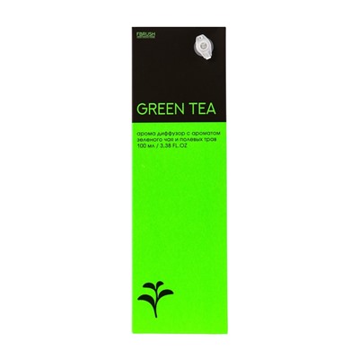 Диффузор ароматический NEON GREEN TEA, с палочками, аромат зелёного чая, для дома, 100 мл
