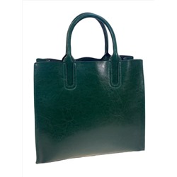 Женская сумка из натуральной кожи, цвет зеленый