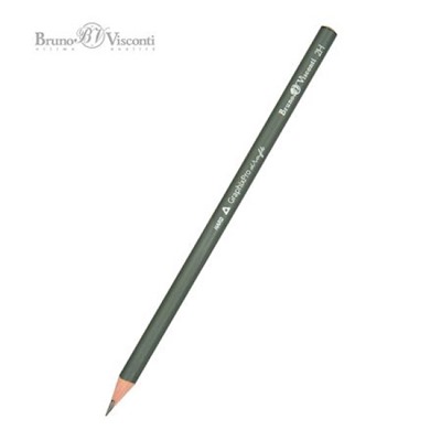 Карандаш черногр. "GraphixPro" 2Н трехгранный 21-0011 Bruno Visconti