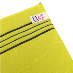 Bath Towel Мочалка-варежка для душа с пилинг-эффектом, однослойная, жёлтый 28194