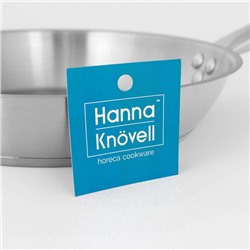 Сковорода Hanna Knövell, d=26 см, h=5 см, толщина стенки 0.6 мм, длина ручки 25 см, индукция, нержавеющая сталь
