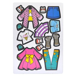 Магнитная игра. Одень куклу. Модница Злата