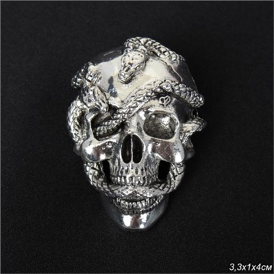 Брошь Череп / 4001 /уп 12/Хэллоуин