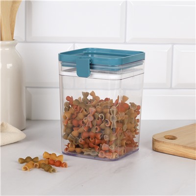 Банка пластиковая для хранения сыпучих продуктов 1000 мл / 2941-11 /уп 72/  684175