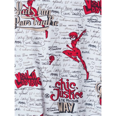 Комплект трикотажный для девочек: фуфайка (футболка), шорты