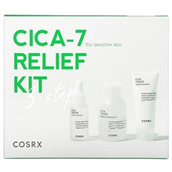 Cosrx, Cica-7 Relief Kit, For Sensitive Skin, 3 Piece Kit