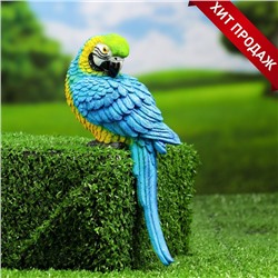 Подвесной декор из полистоуна «Синий ара», 9×6×20 см