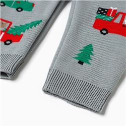 Костюм для мальчика (джемпер, штаны) вязаный «Крошка Я. Машинки», рост 68-74 см