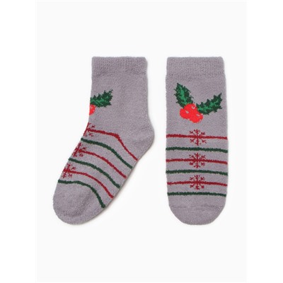 Носки женские новогодние махровые «Новогоднее ассорти», МИКС, размер 36-40