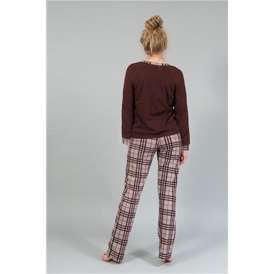 Женский домашний костюм с брюками и кофтой 22