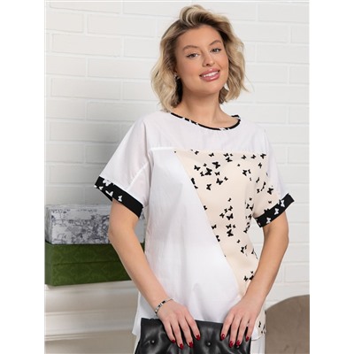 Блуза Нежность (белая) Б15248-13М
