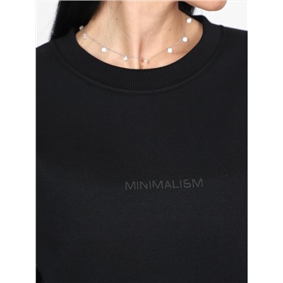 Грина - худи утепленная черный