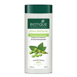 Biotique Soya Protein Shampoo & Conditioner / Биотик Шампунь И Кондиционер С Соевым Протеином 180 мл