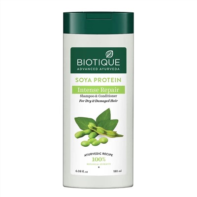 Biotique Soya Protein Shampoo & Conditioner / Биотик Шампунь И Кондиционер С Соевым Протеином 180 мл