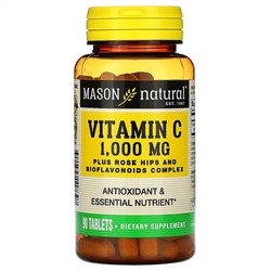 Mason Natural, Витамин C, 1000 мг, 90 таблеток