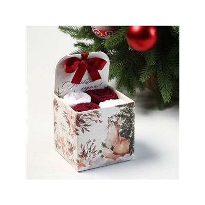 Набор махровых полотенец «Этель. Звери в лесу», 30×30 см - 4 шт., хлопок 100%