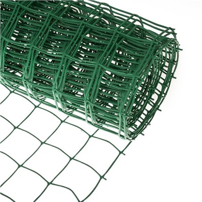 Сетка садовая, 1×10 м, ячейка квадрат 83×83 мм, пластиковая, зелёная, Greengo, в рулоне
