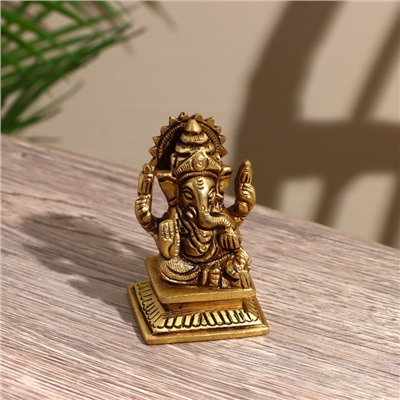 Сувенир «Ганеша», 7 см, латунь