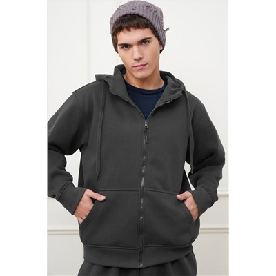 Мужская теплая толстовка на флисе Happyfox