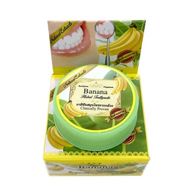Зубная паста отбеливающая Банан Rochjana, 30 гр. Таиланд