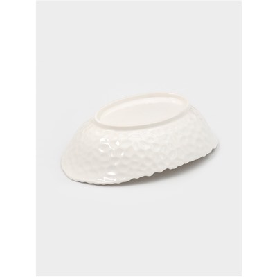 Блюдо овальное «Воздушность», 600 мл, керамика, белое