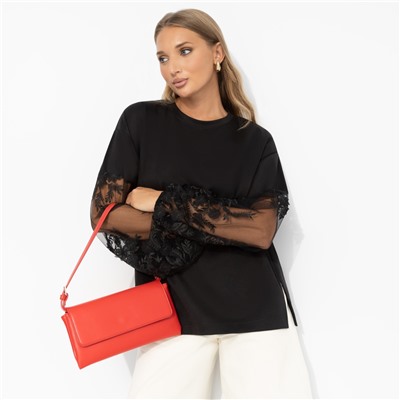 Футболка с акцентными рукавами, Модный бунт (лунная ночь)