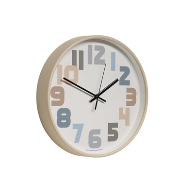 Часы настенные классические, бесшумные, плавный ход, d=30.5 см