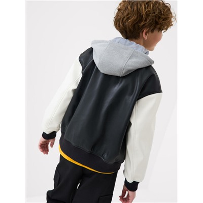 Куртка текстильная с полиуретановым покрытием для мальчиков (бомбер)