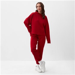 Костюм женский спортивный (толстовка, брюки) MIST, размер 40-42, красный