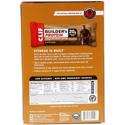 Clif Bar, Протеиновый батончик Builder's с шоколадом и арахисовым маслом, 12 батончиков, весом 68 г (2,4 унции) каждый