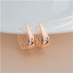 Серьги галочки ювелирная бижутерия коллекция "Дубай", покрытие позолота, арт.213.549